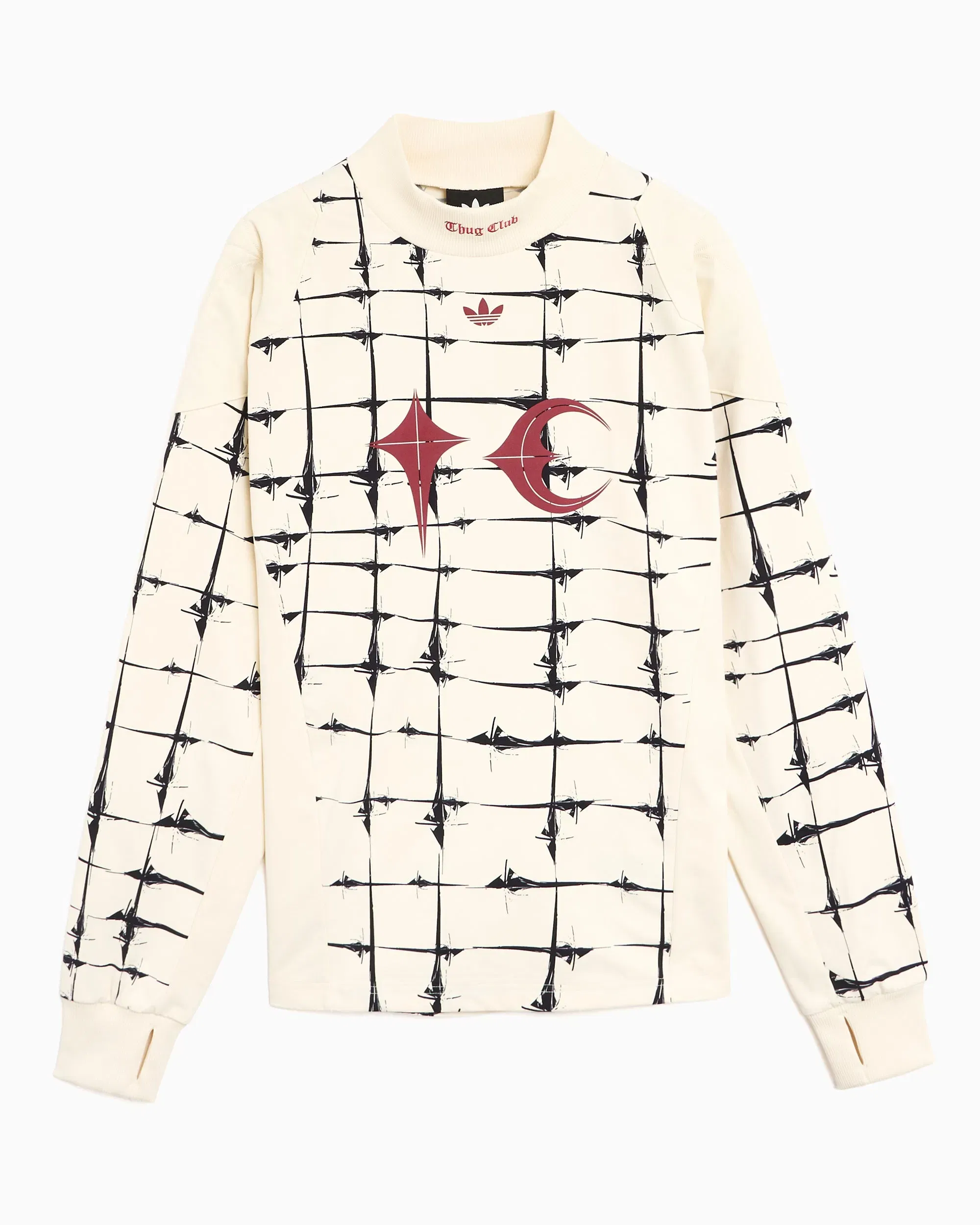 adidas Jersey T-Shirt con gráfico Relaxed de manga larga adidas Originals x Thug Club Goalie para hombre