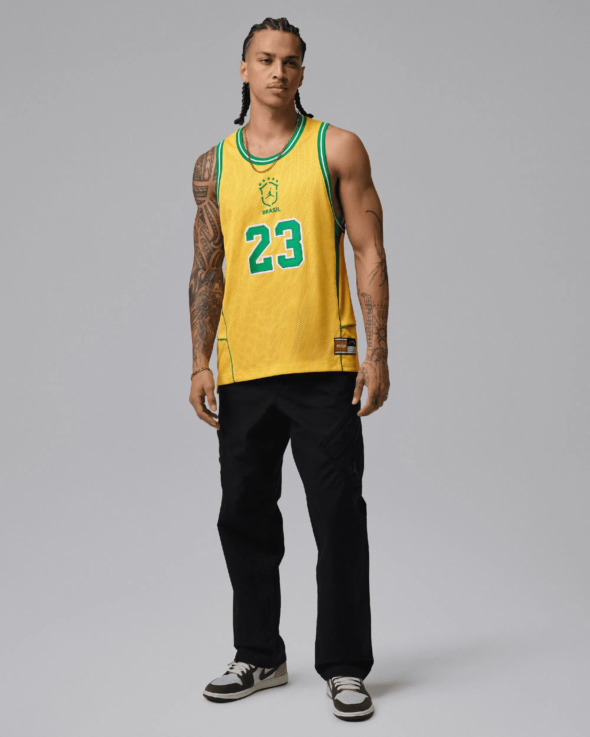 Air Jordan Jersey T-Shirt con logo Relaxed Jordan Brasil para hombre