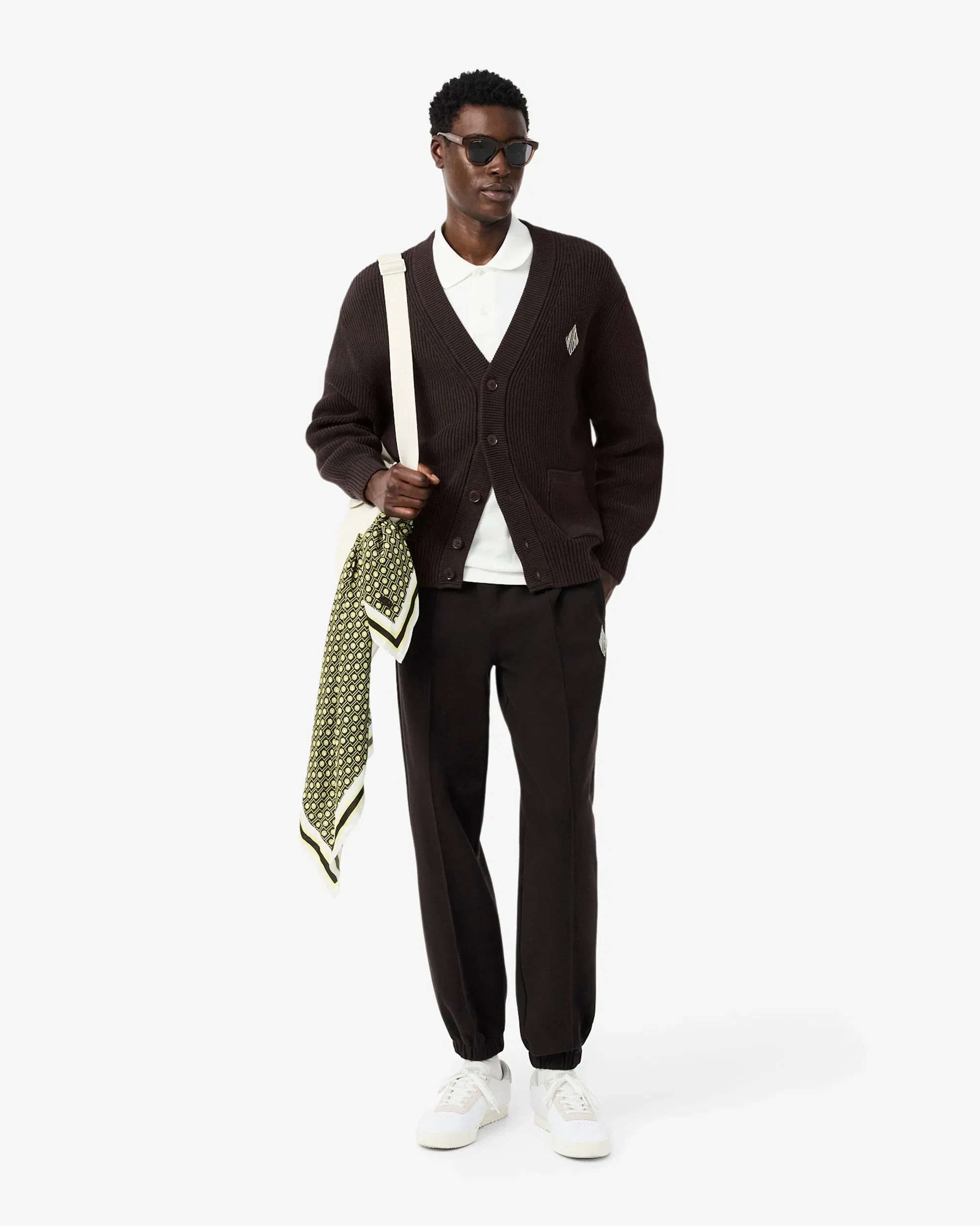 Lacoste Cardigan con logo Relaxed Lacoste Retro para hombre