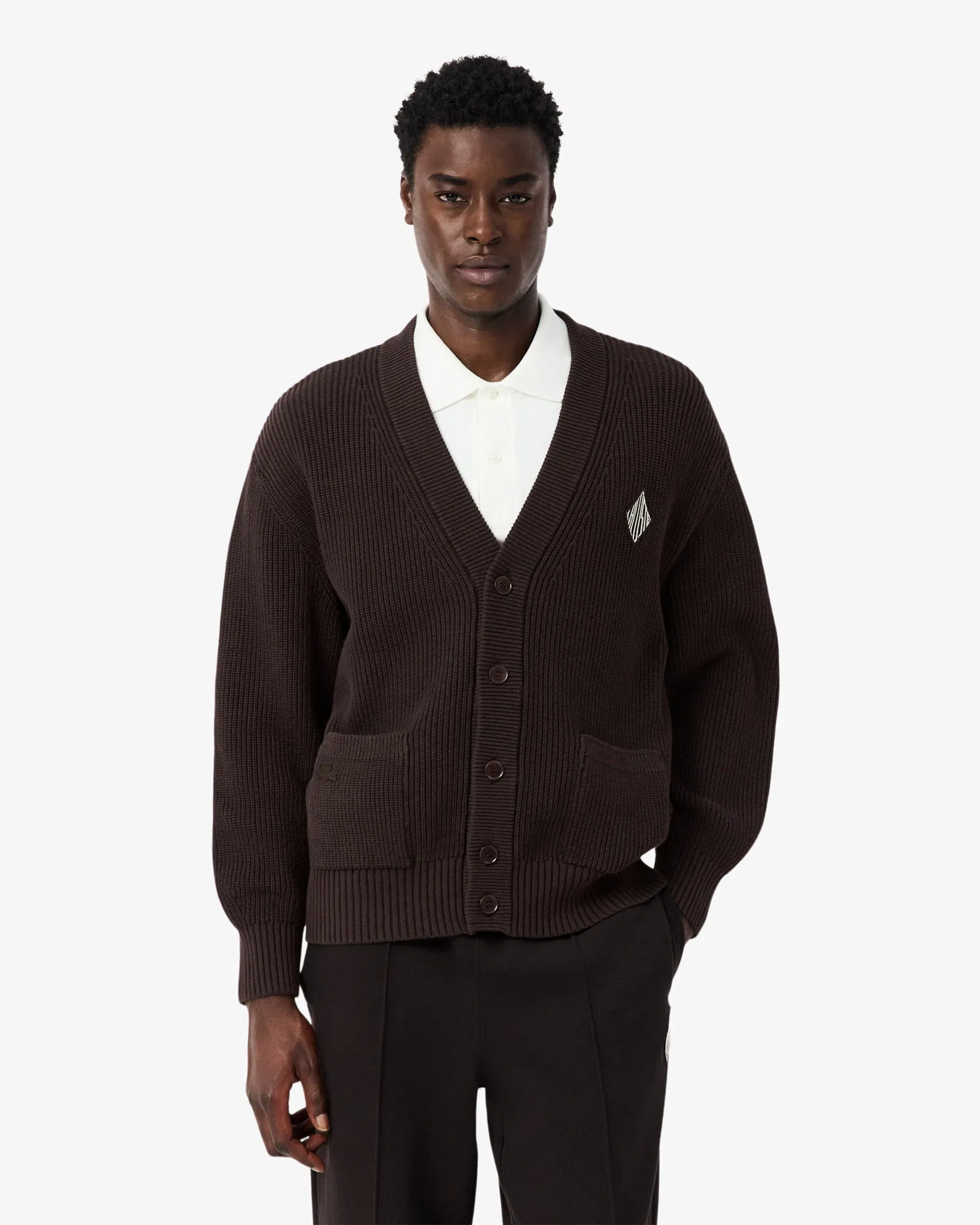 Lacoste Cardigan con logo Relaxed Lacoste Retro para hombre