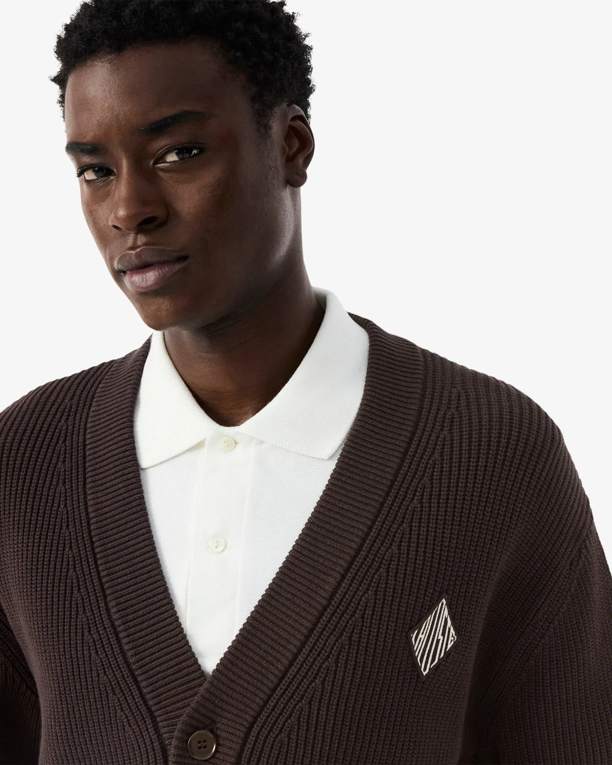 Lacoste Cardigan con logo Relaxed Lacoste Retro para hombre
