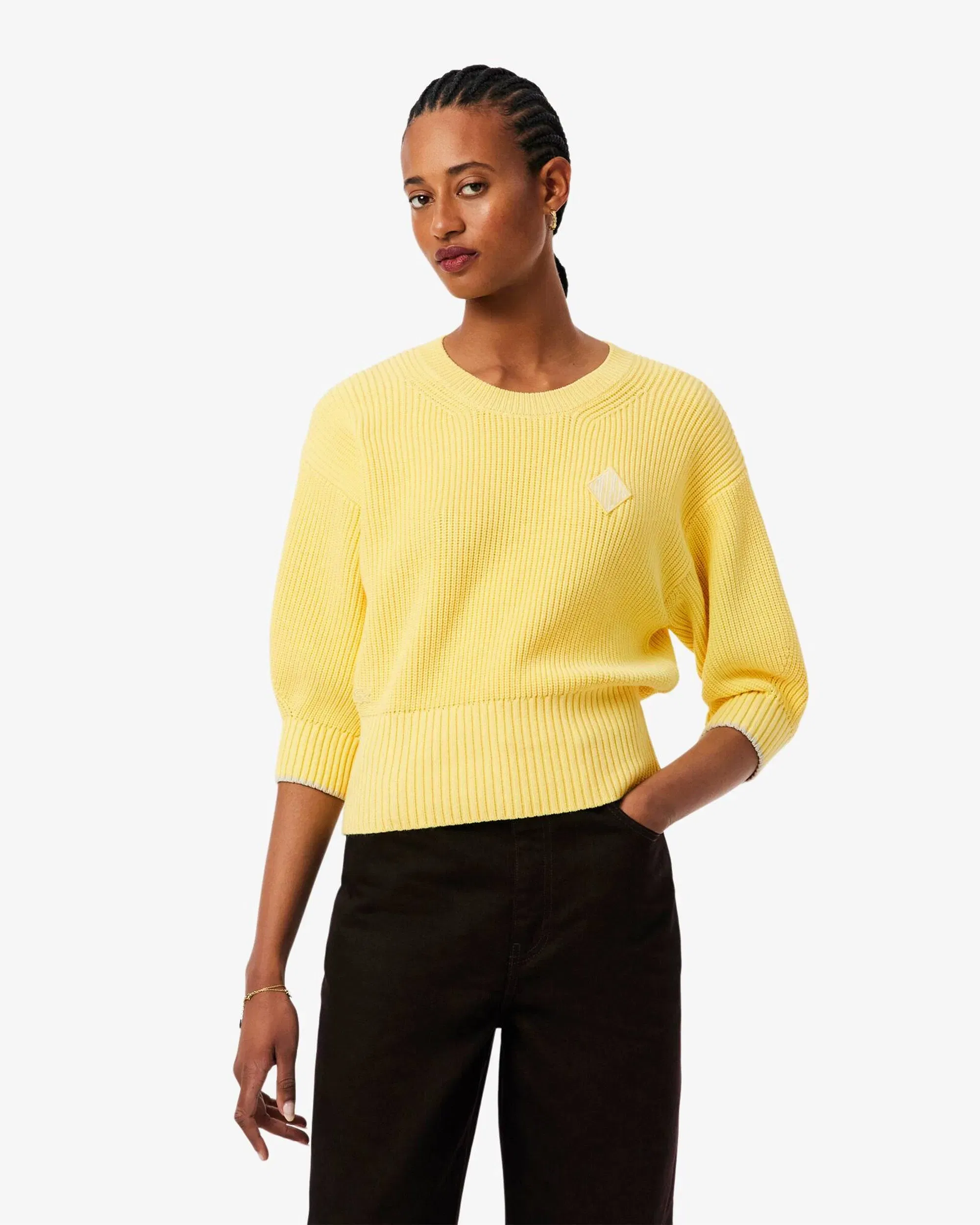 Lacoste Jersey Relaxed de cuello redondo Lacoste para mujer