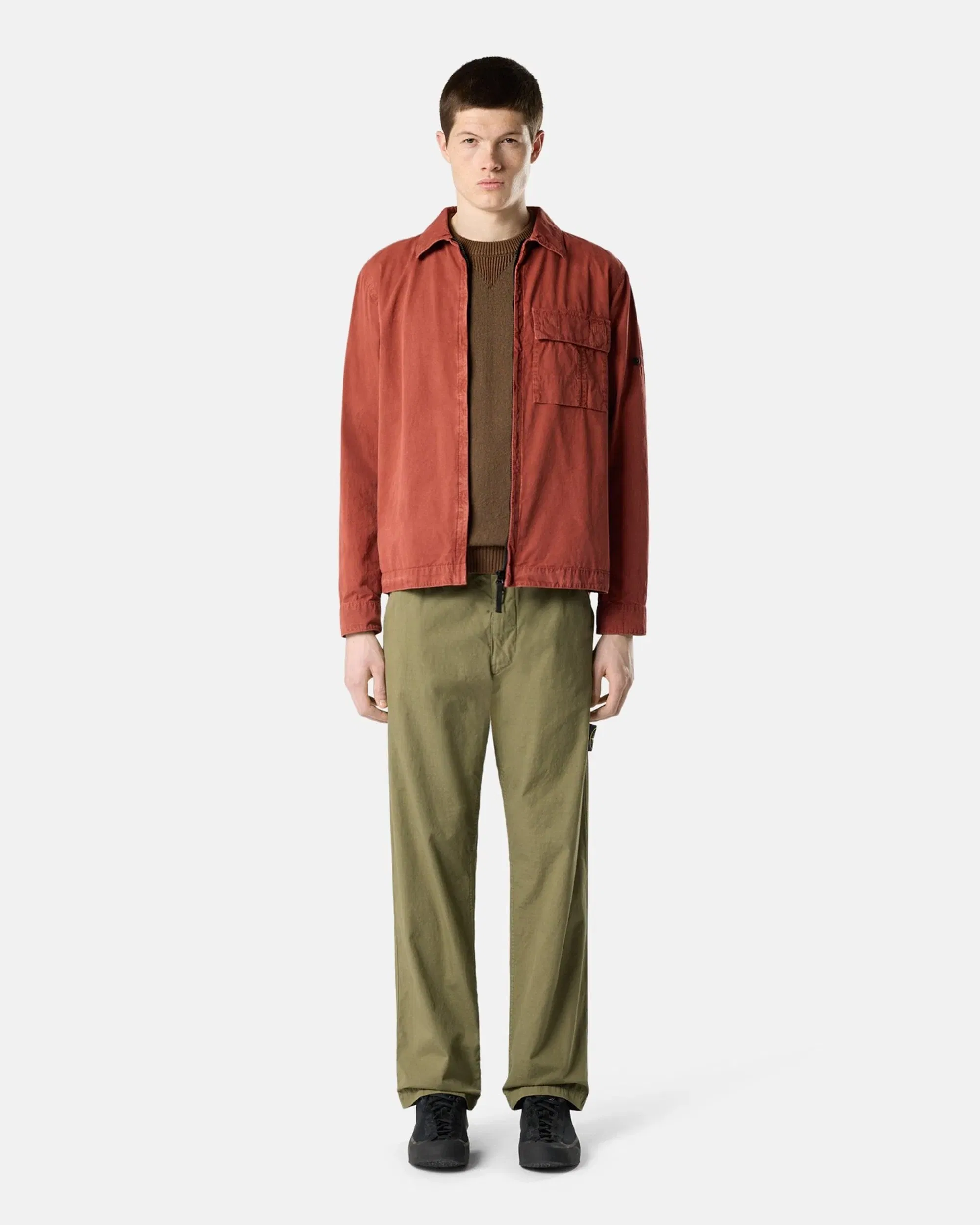 Stone Island Pantalones chinos Relaxed Stone Island Mercerised Cotton Ripstop para hombre