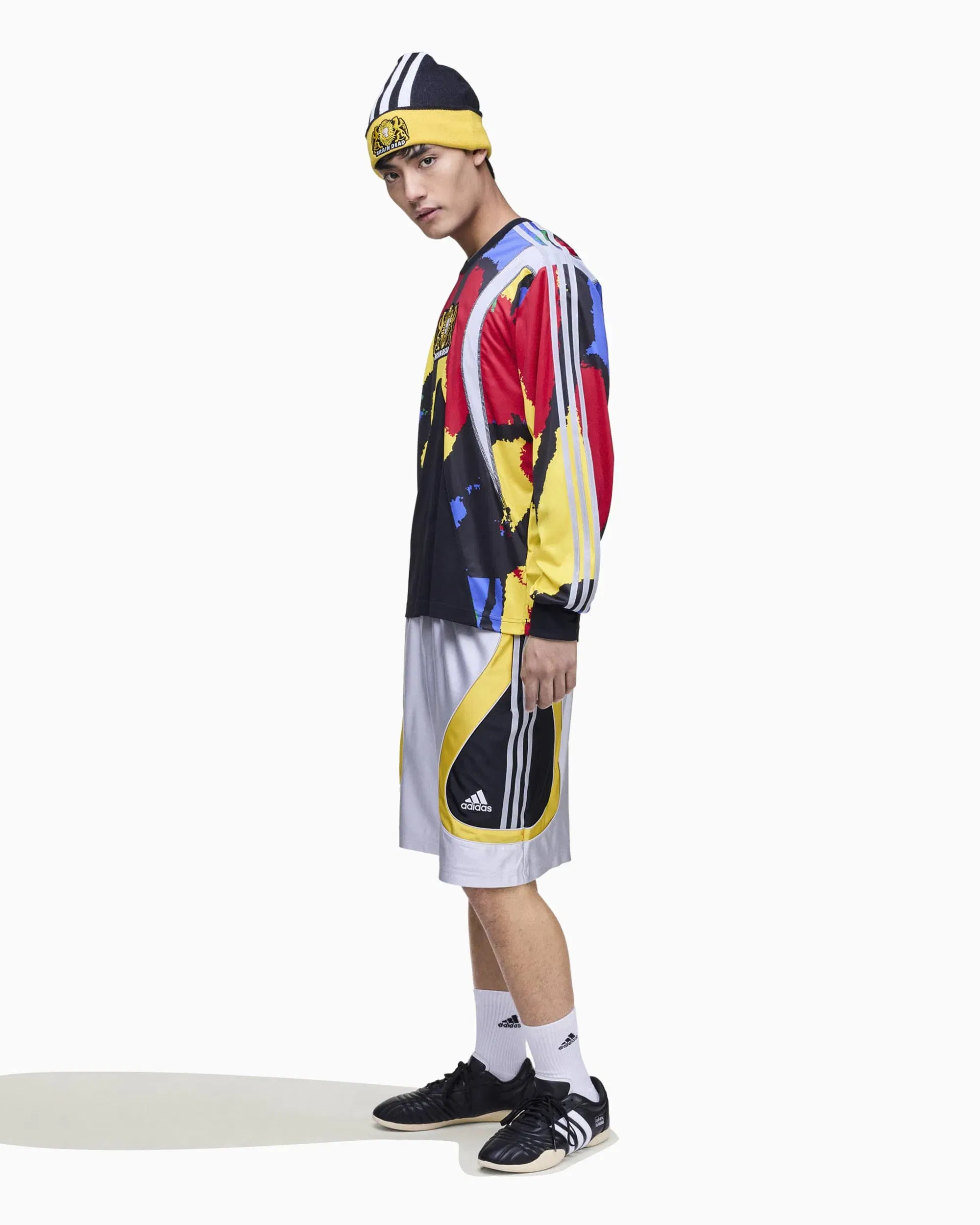 adidas Jersey T-Shirt con gráfico Relaxed de manga larga adidas Originals x Brain Dead Unisex