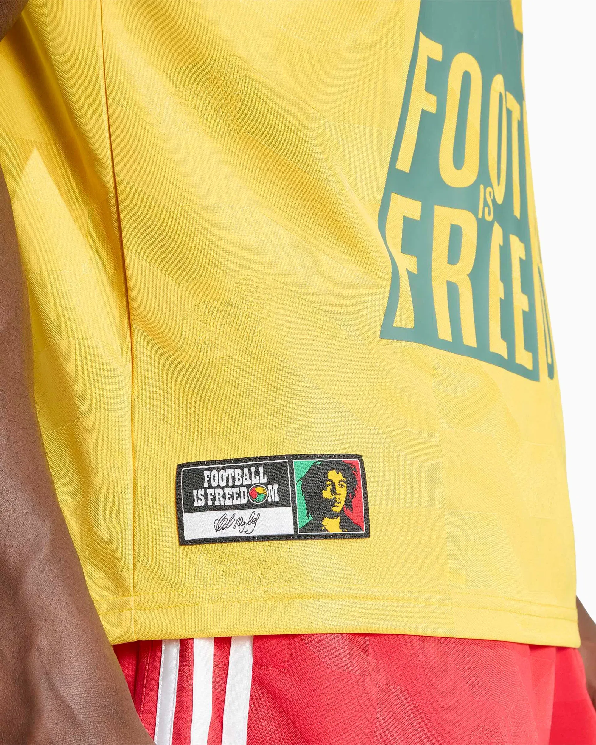 adidas Jersey T-Shirt con gráfico adidas Originals x Bob Marley Jacquard para hombre
