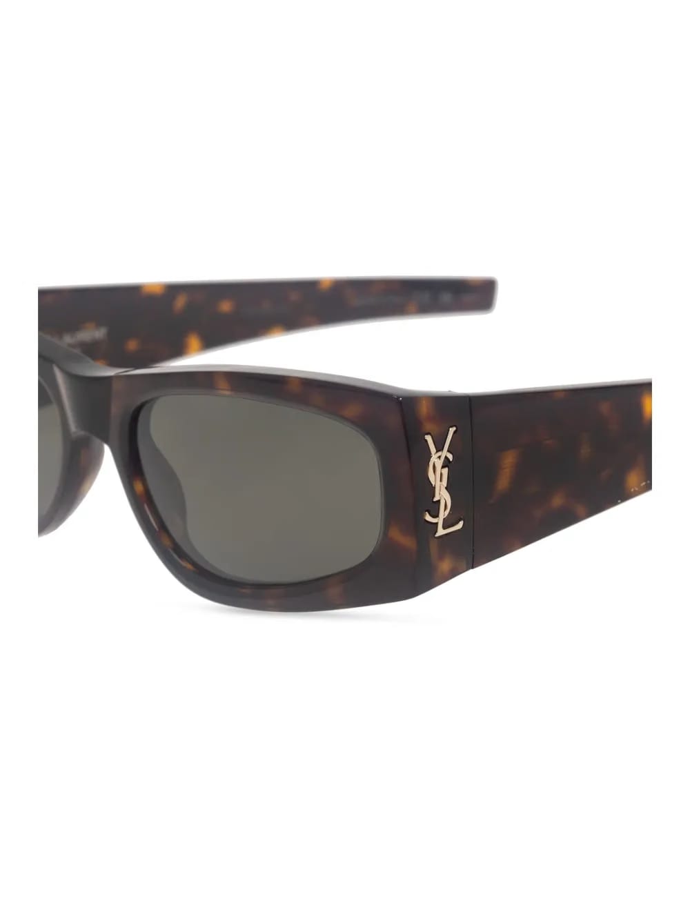 rectangle-framed tortoiseshell sunglasses