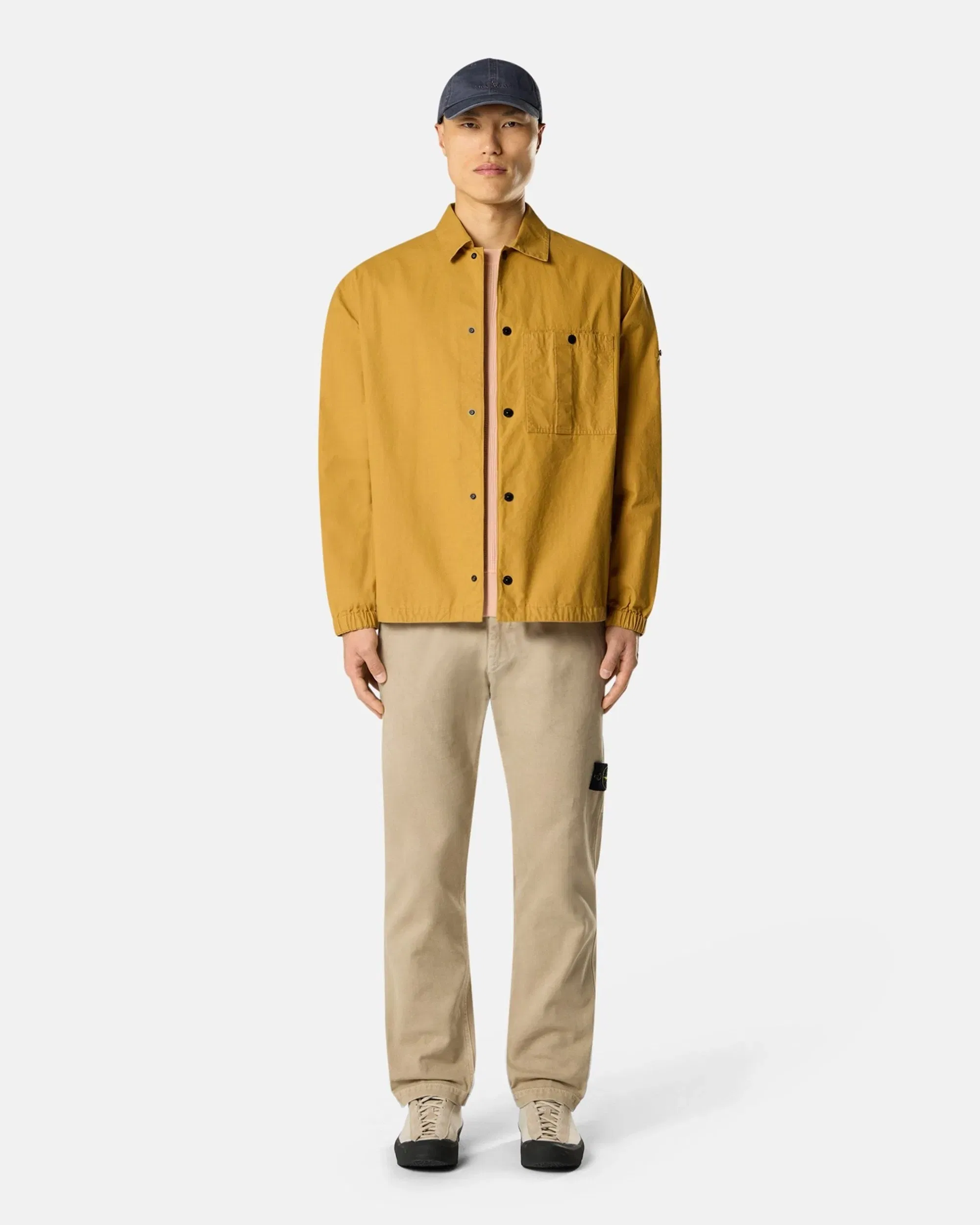 Stone Island Pantalones chinos Stone Island Panama Cotton "Old" Effect para hombre