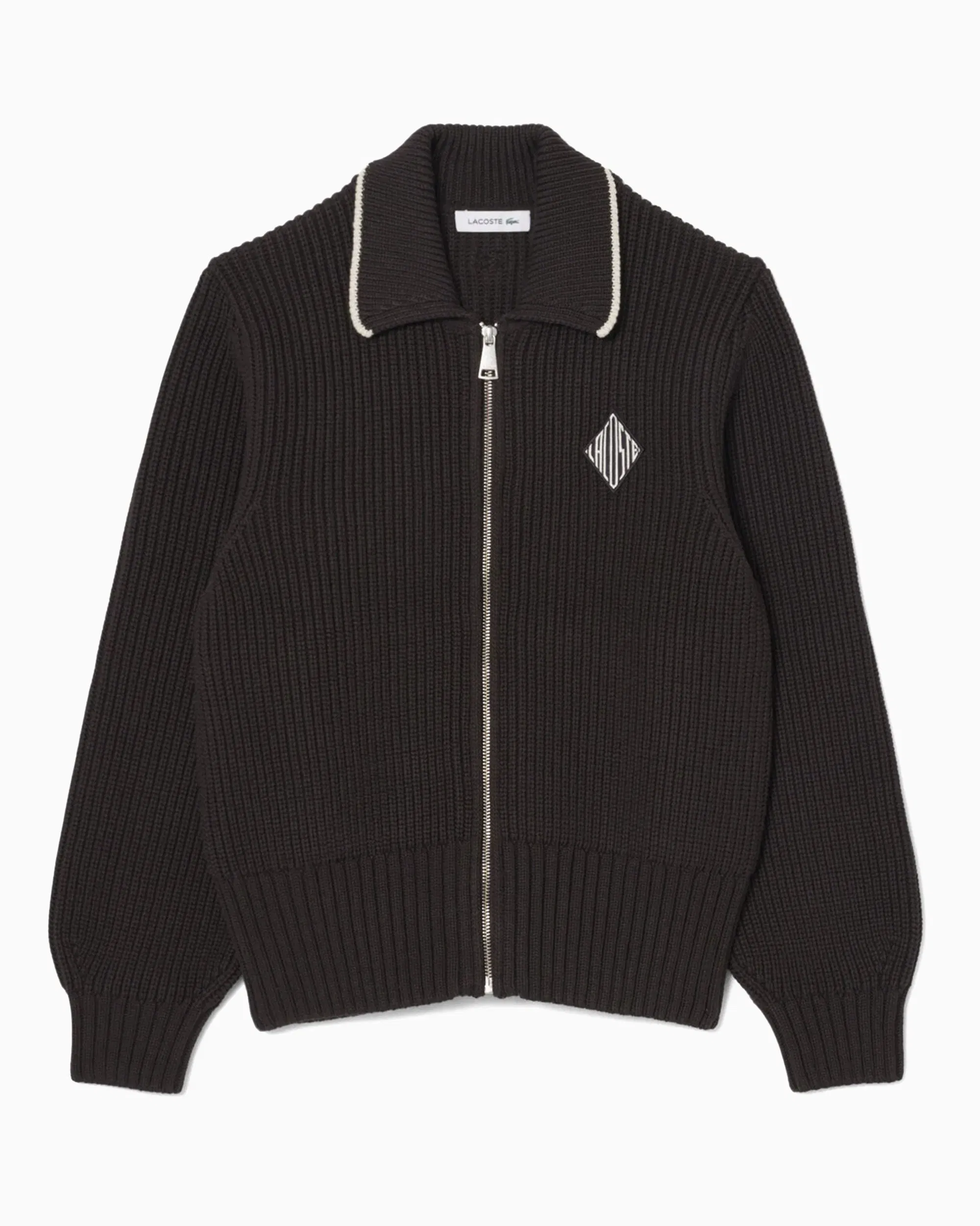 Lacoste Cardigan con logo Relaxed Lacoste Retro para mujer