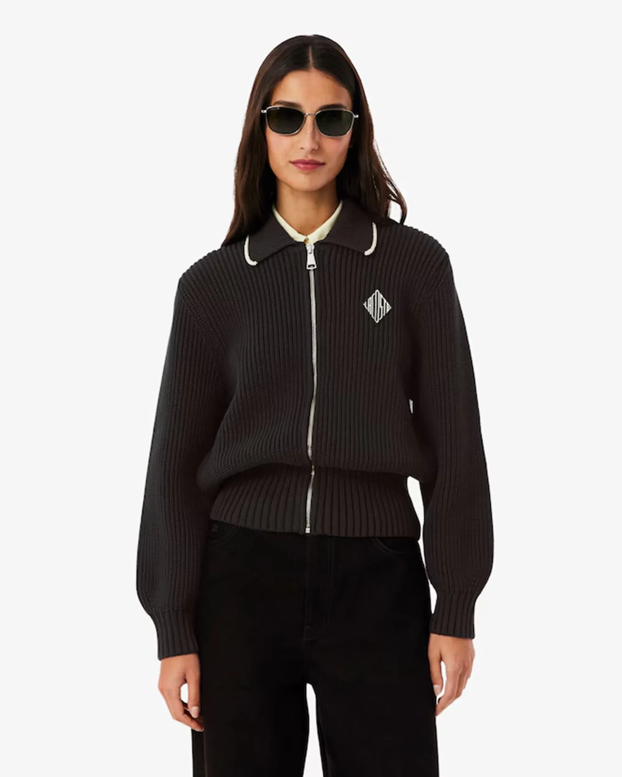 Lacoste Cardigan con logo Relaxed Lacoste Retro para mujer
