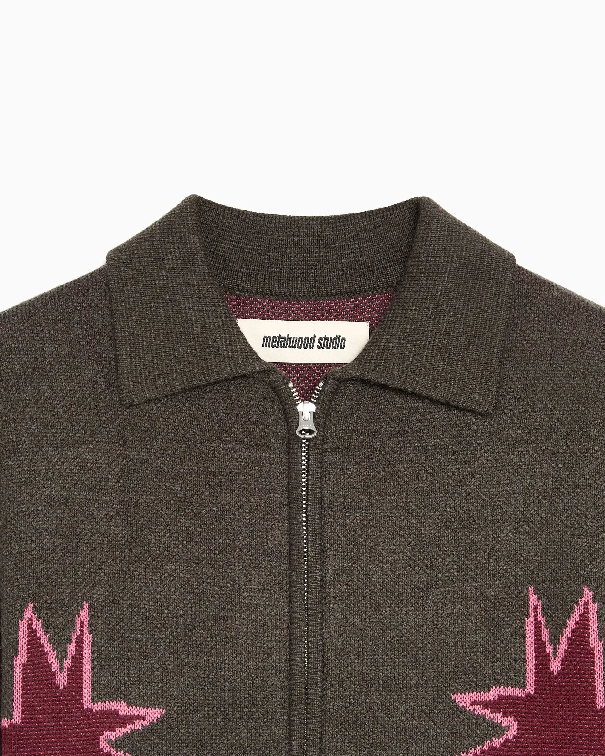 Metalwood Cardigan con gráfico Metalwood Kiki para hombre