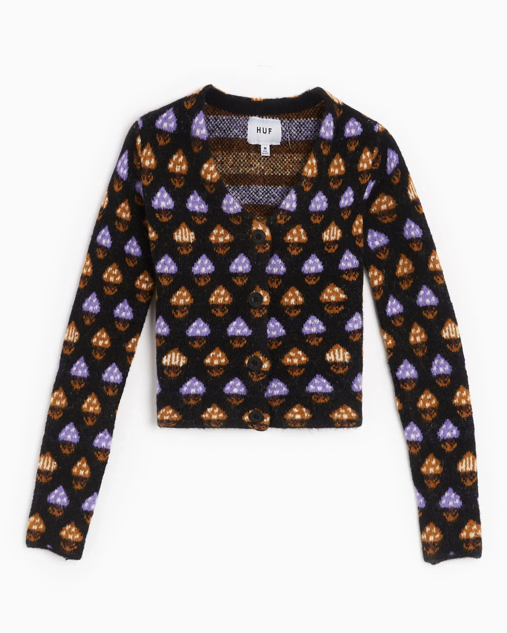 HUF Cardigan HUF Shroom Women's Cropped Cardigan para mujer