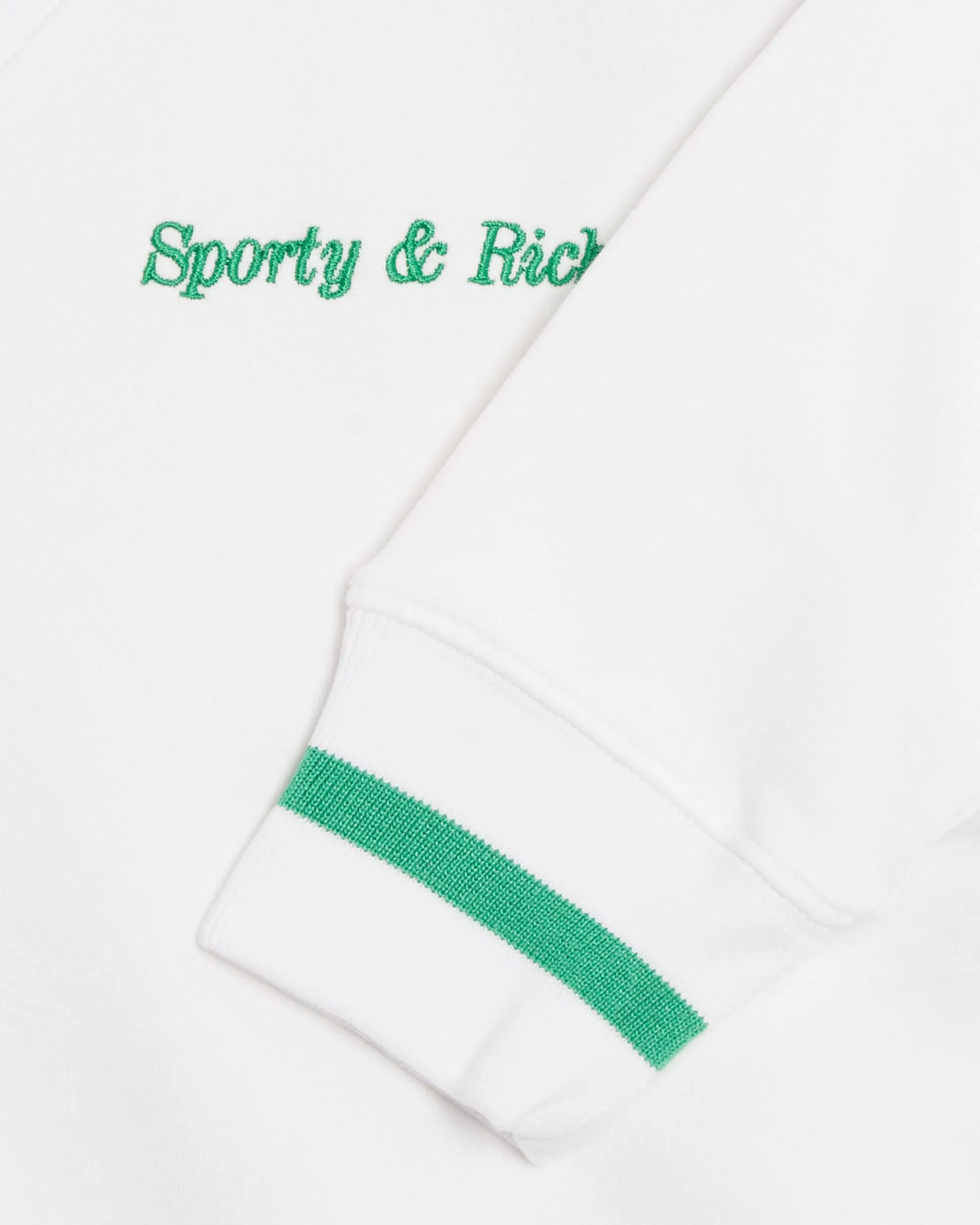 Sporty & Rich Jersey Sporty & Rich Classic Logo Embroidered V-Neck Women's Sweater para mujer