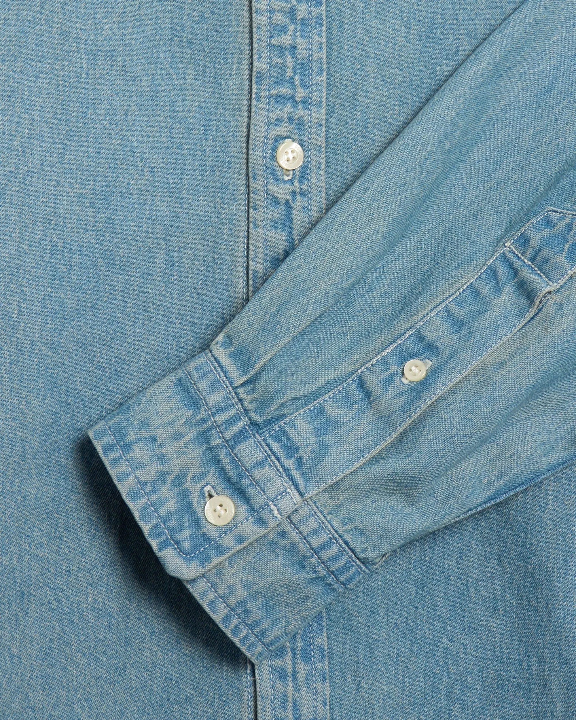 thisisneverthat® Camisa thisisneverthat® thisisneverthat Washed Men's Denim Shirt para hombre