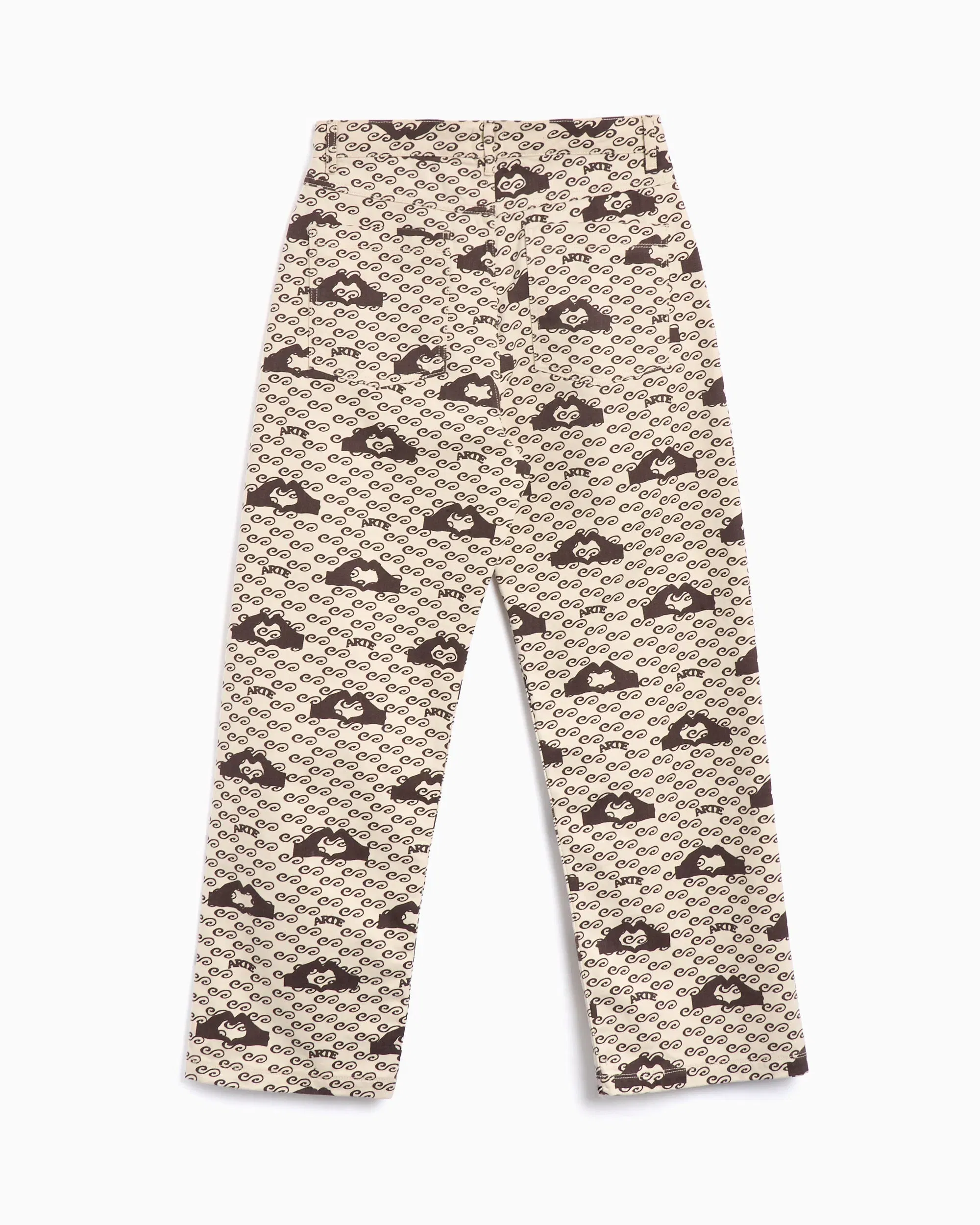 Arte Antwerp Pantalones Arte Antwerp Hand Heart Men's Printed Pants para hombre