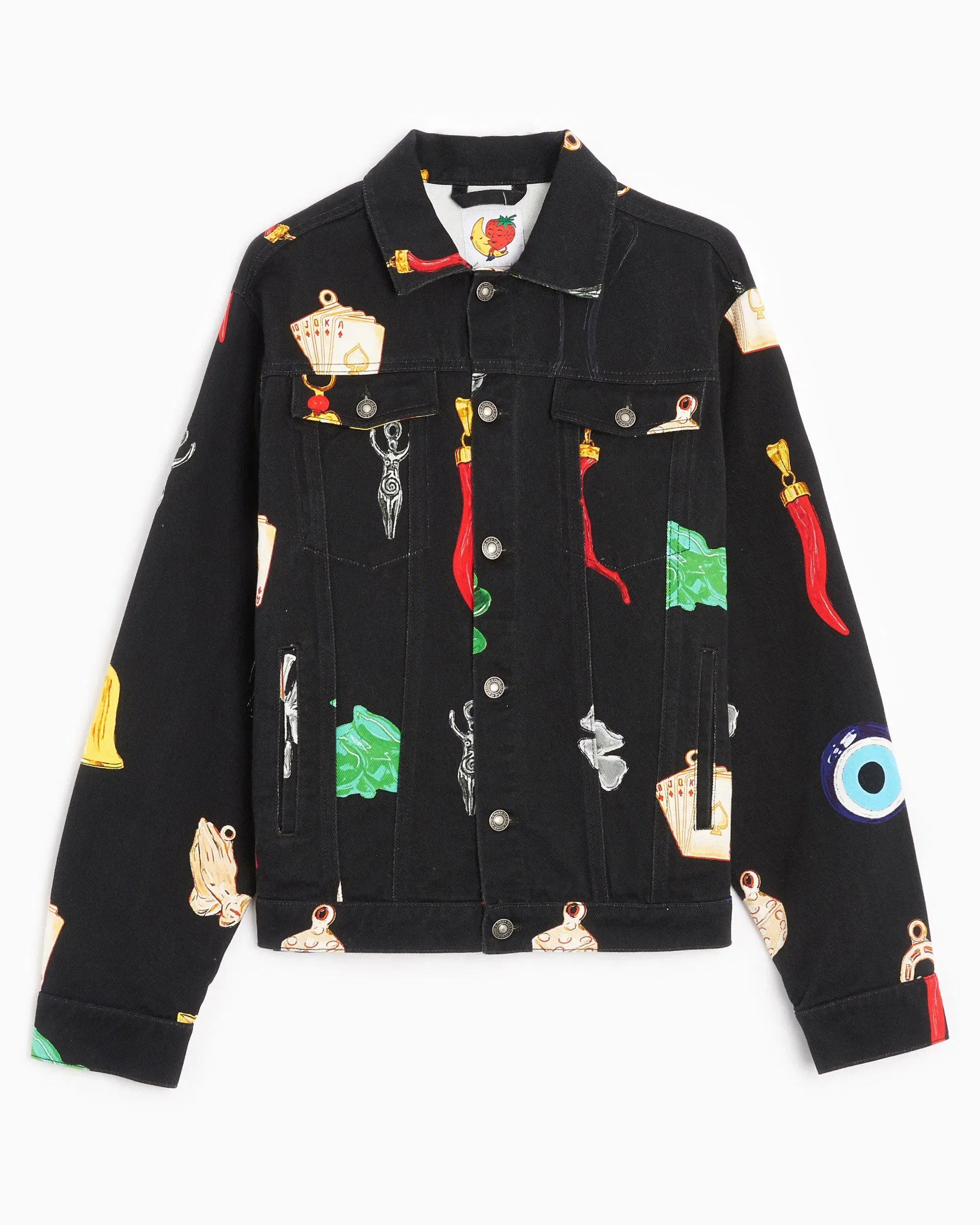 Sky High Farm Workwear Chaqueta vaquera Sky High Farm Workwear Charm Unisex Print Woven Denim Jacket Unisex