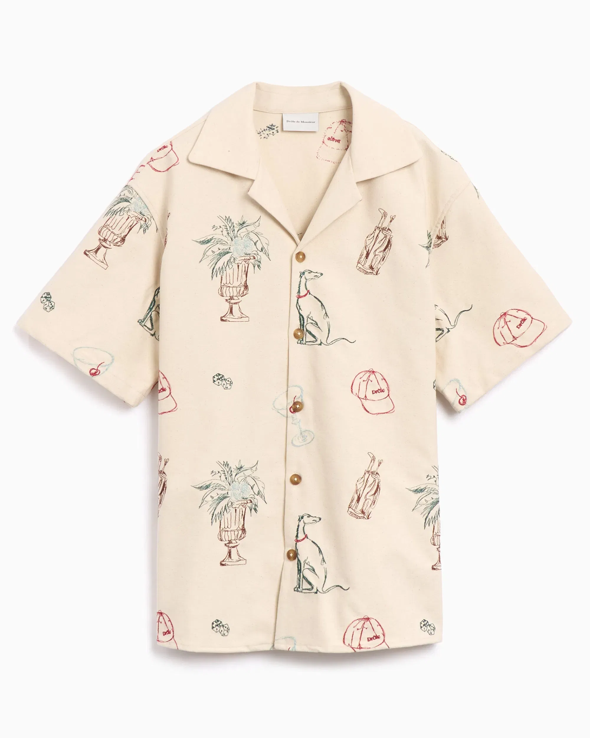 Drôle De Monsieur Camisa Drôle de Monsieur Country Club BrodÈe Men's Shirt para hombre