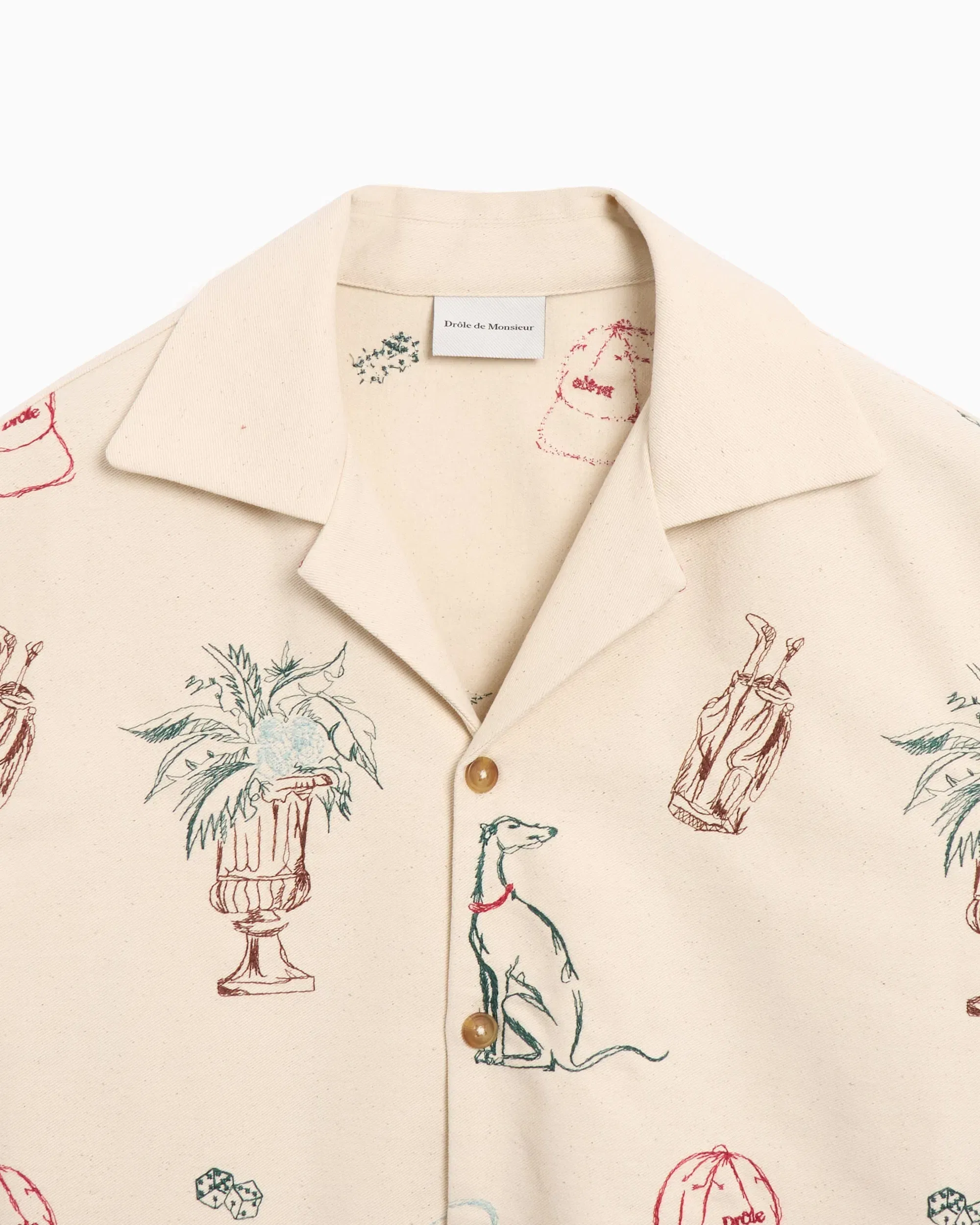 Drôle De Monsieur Camisa Drôle de Monsieur Country Club BrodÈe Men's Shirt para hombre