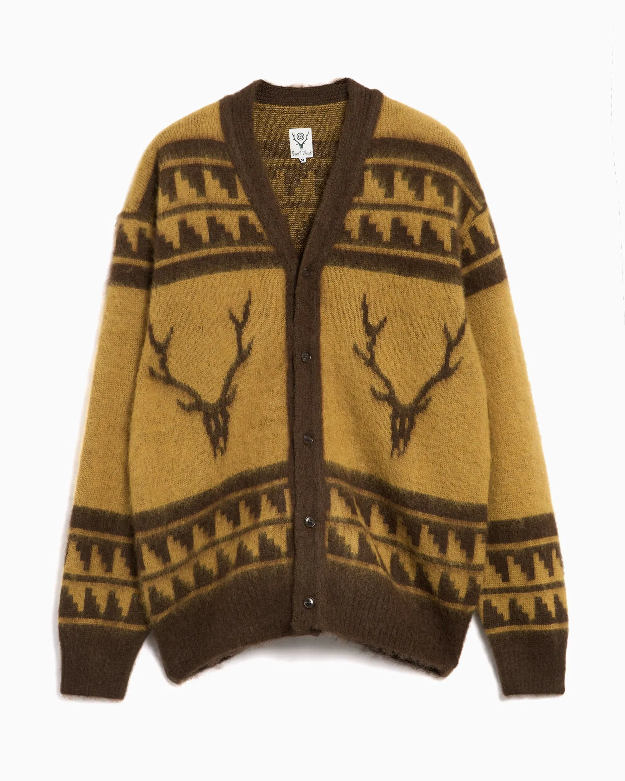 SOUTH2 WEST8 Cardigan Relaxed South2 West8 Nordic Skull para hombre