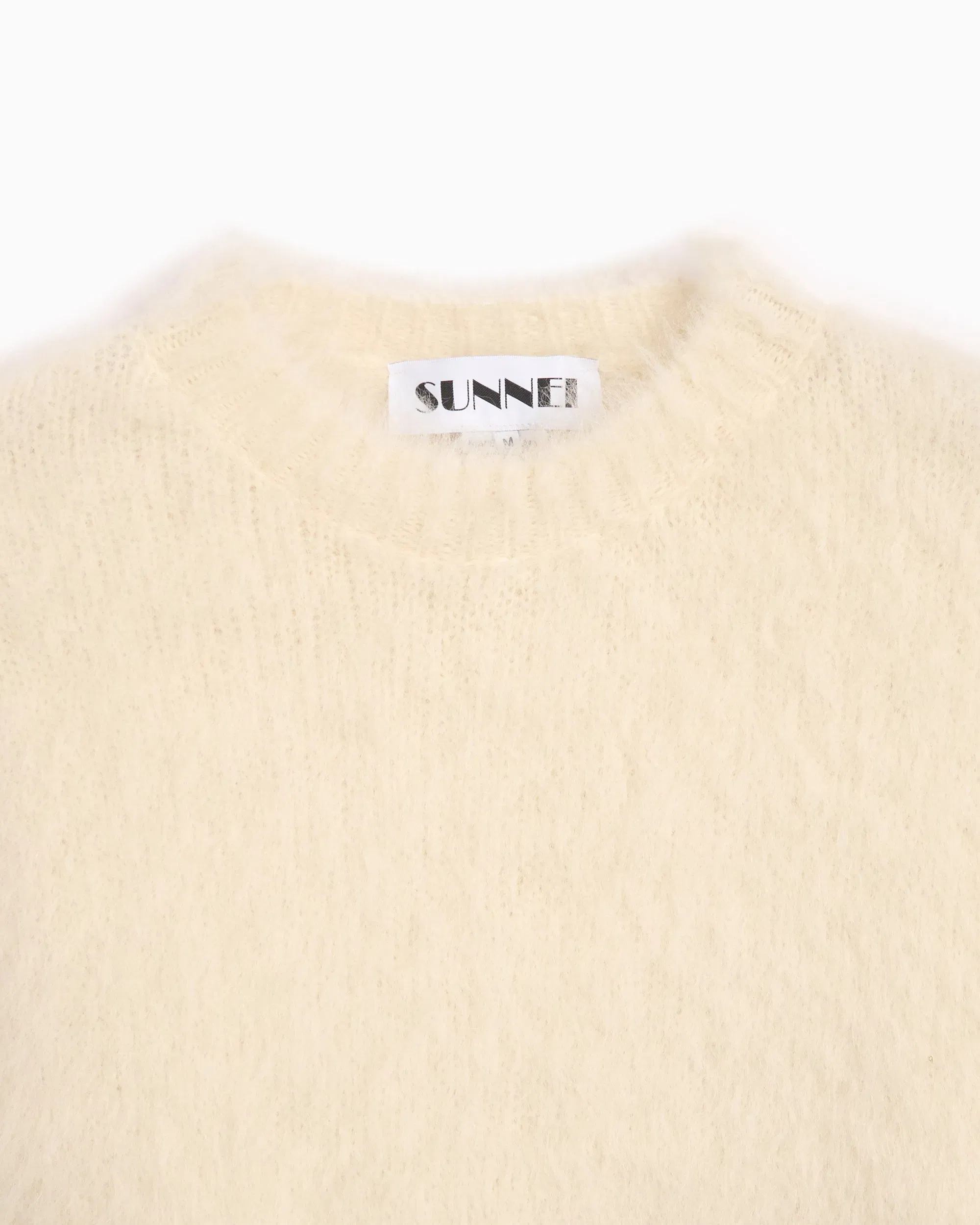 Sunnei Jersey Sunnei Men's Hairy Knit Round Neck Sweater para hombre