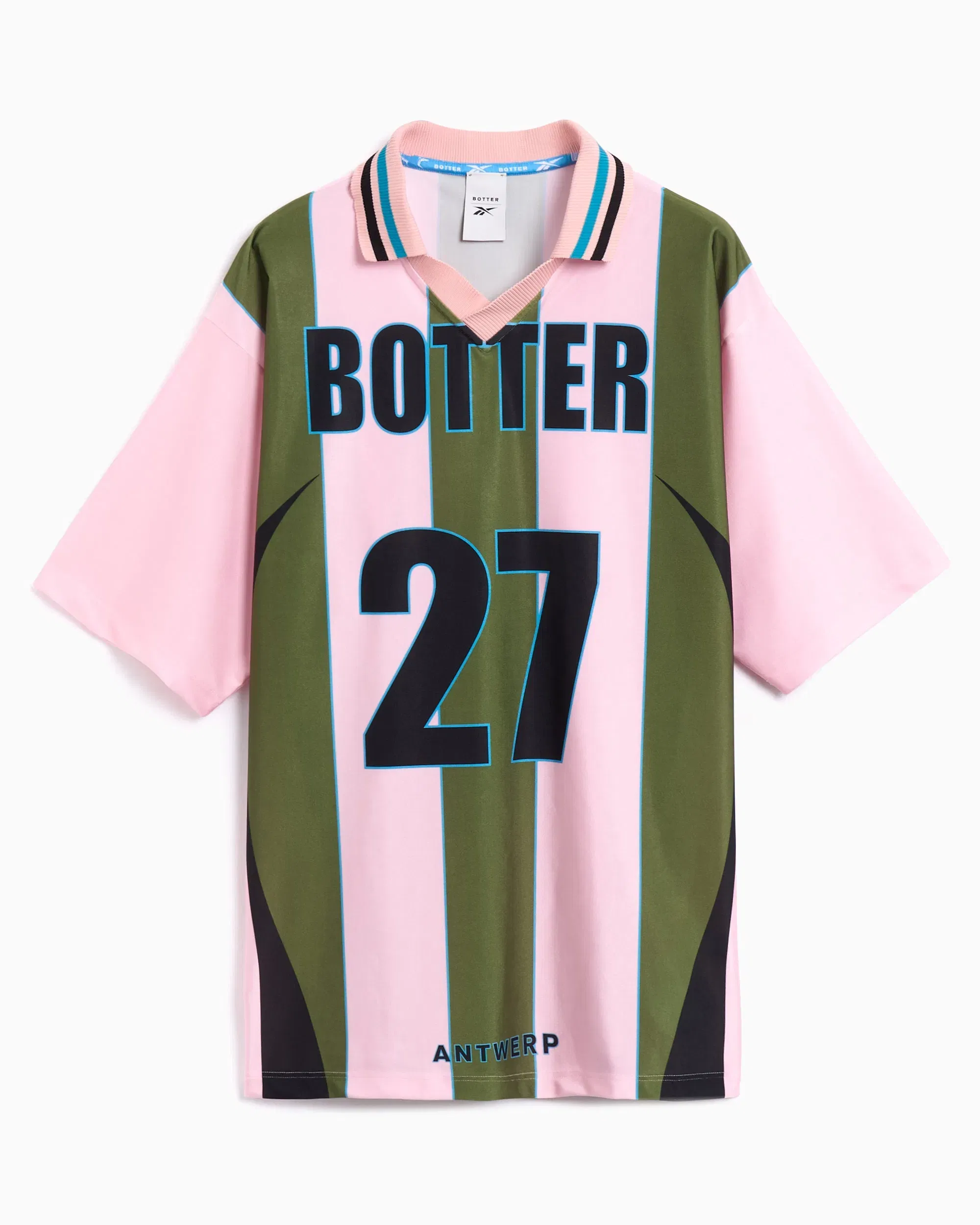 Reebok Jersey T-Shirt de rayas Reebok x Botter Reverse para hombre