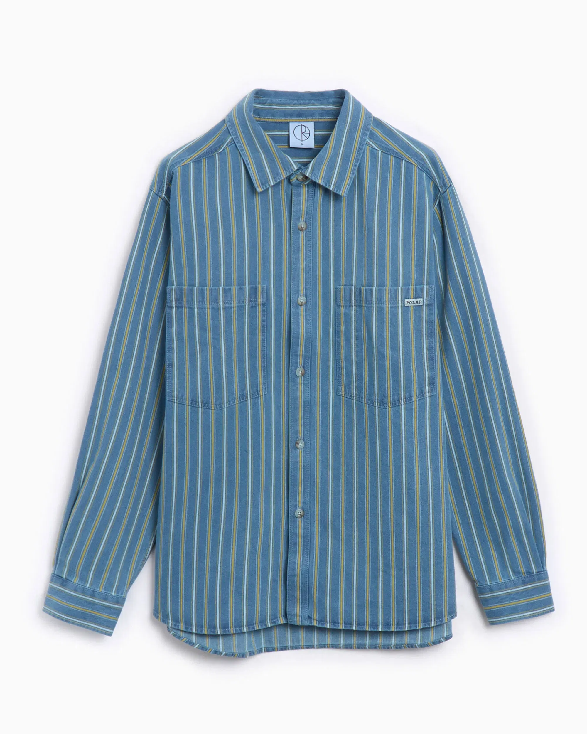 POLAR SKATE CO Camisa Relaxed Polar Skate Co. Polar Skate Co. Mike Men's Denim Long Sleeve Shirt para hombre