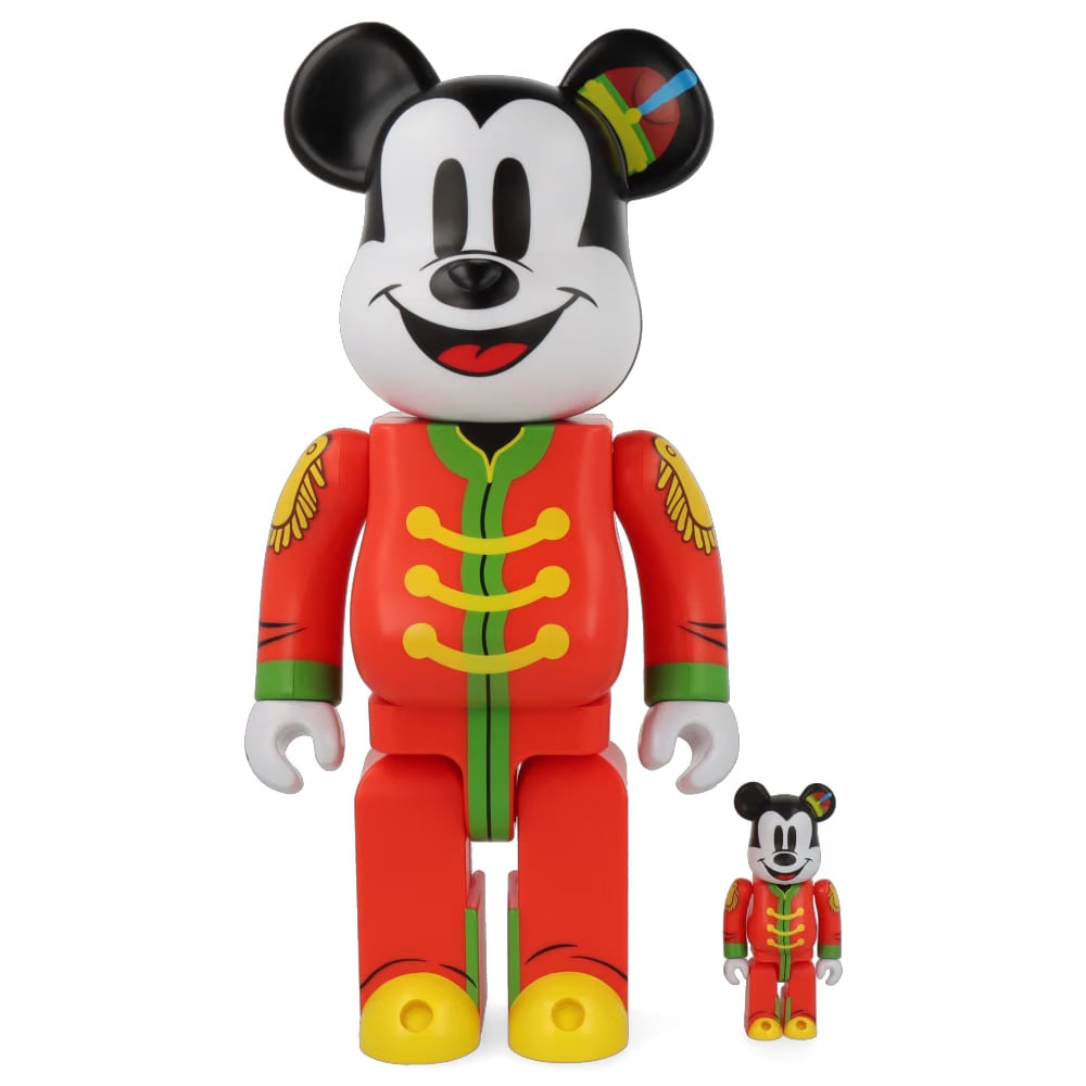 MEDICOM TOY 400% + 100% Bearbrick Mickey Mouse The Band Concert