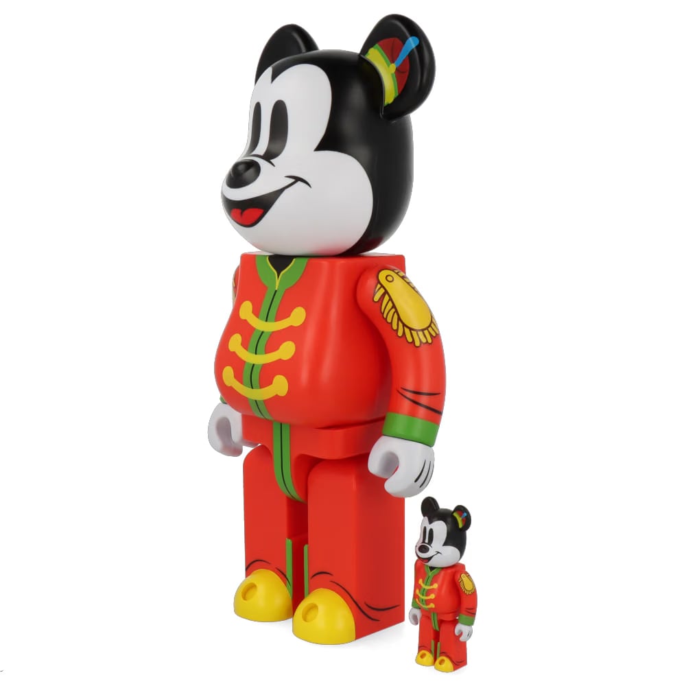 MEDICOM TOY 400% + 100% Bearbrick Mickey Mouse The Band Concert