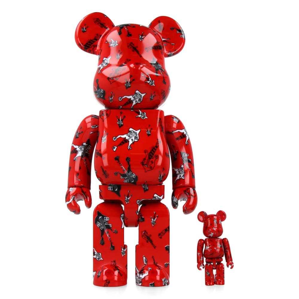 MEDICOM TOY 400% + 100% Bearbrick BUCK-TICK Hisashi Imai Red Ver.