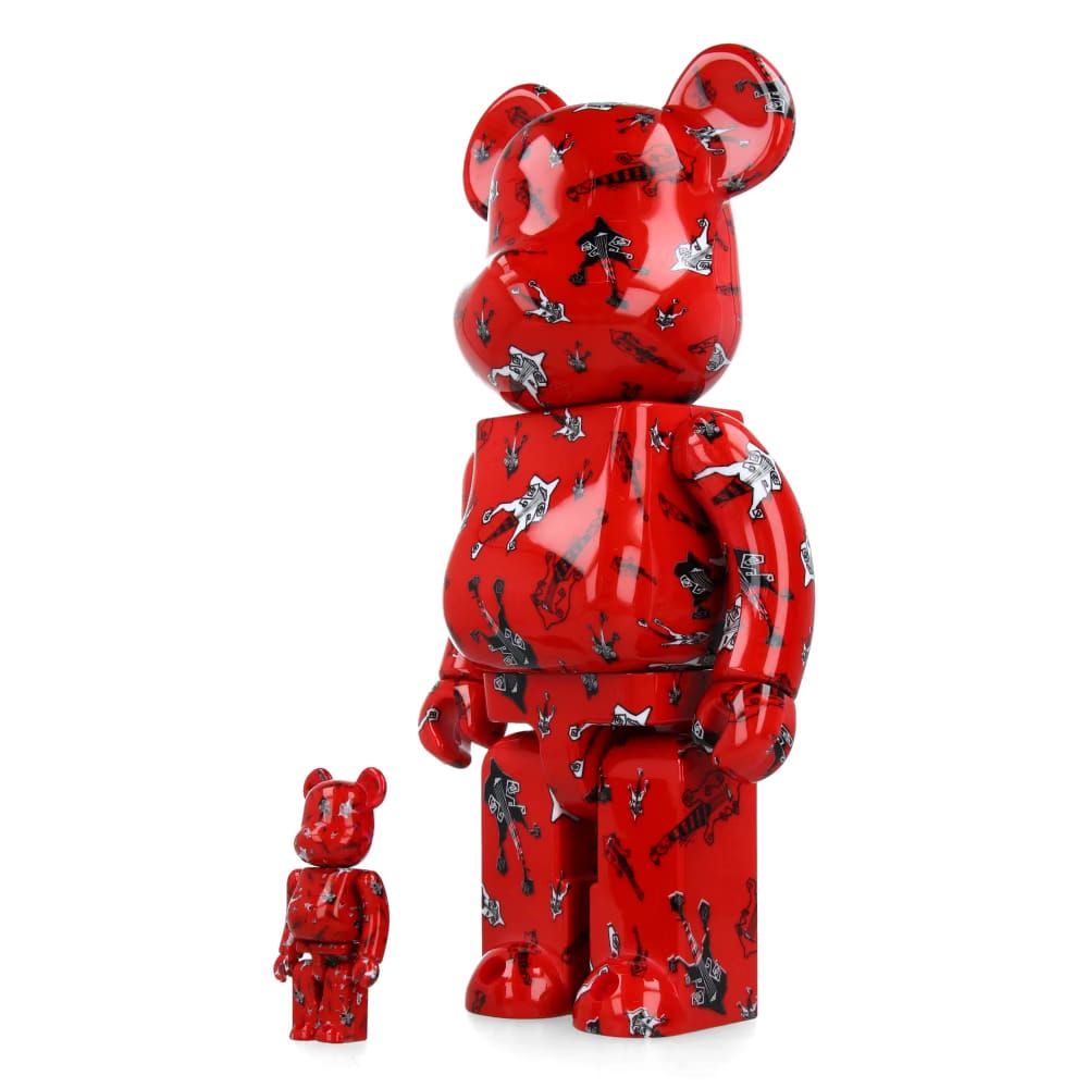 MEDICOM TOY 400% + 100% Bearbrick BUCK-TICK Hisashi Imai Red Ver.