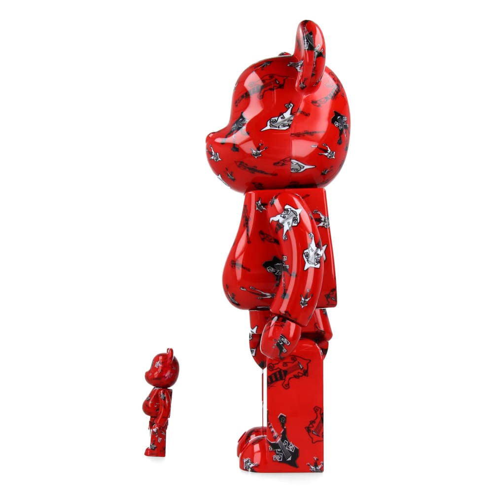 MEDICOM TOY 400% + 100% Bearbrick BUCK-TICK Hisashi Imai Red Ver.