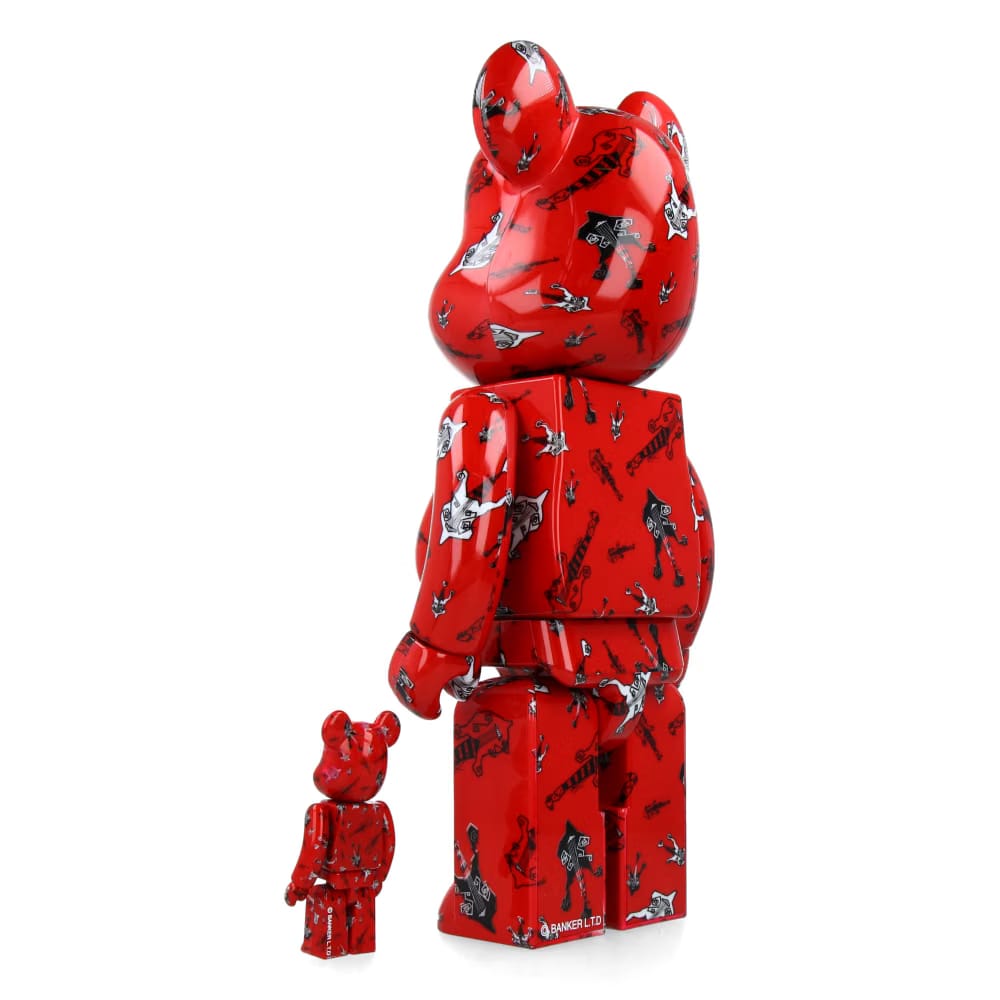 MEDICOM TOY 400% + 100% Bearbrick BUCK-TICK Hisashi Imai Red Ver.