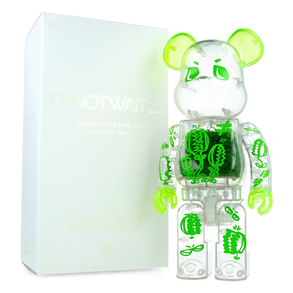 MEDICOM TOY 400% Bearbrick CANOTWAIT William Chan