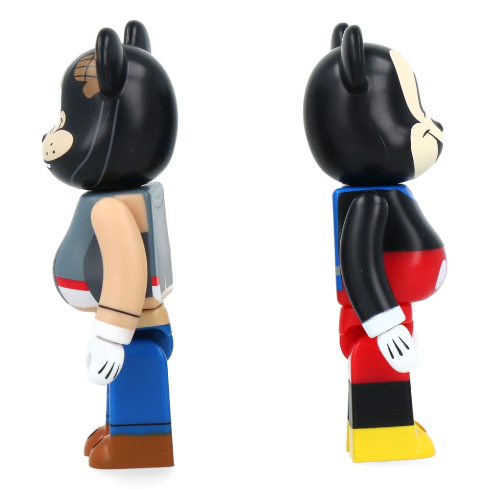MEDICOM TOY 100% Bearbrick Mickey Mouse & Goofy - Lonesome Ghosts Ver. (2pcs set)