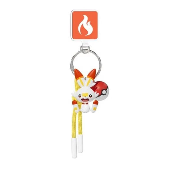 Langbowang Pokemon Figure Vinyl Keychain - Scorbunny