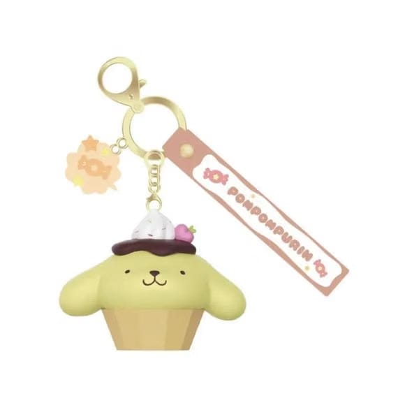Langbowang Holly Box Sanrio Characters Snack Charm Vinyl Keychain - Pompompurin