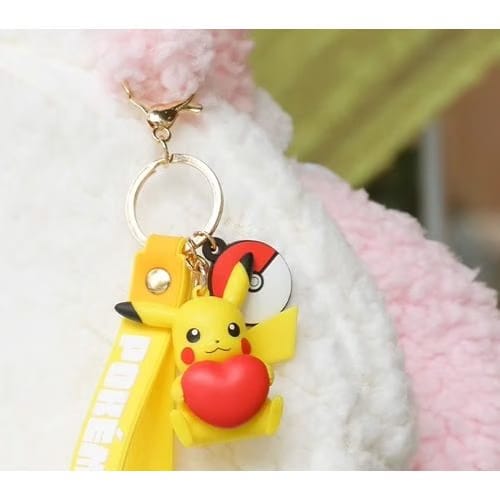 Langbowang Pokemon Figure Vinyl Keychain - Heart Pikachu