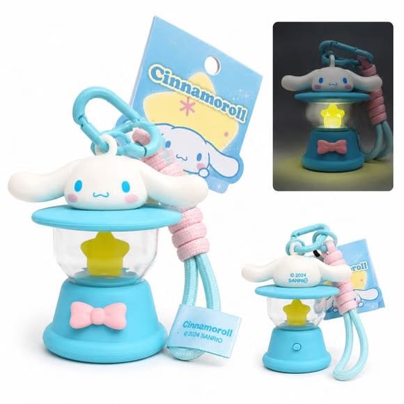 Langbowang Sanrio Characters Light-up Lantern Vinyl Keychain - Cinnamoroll