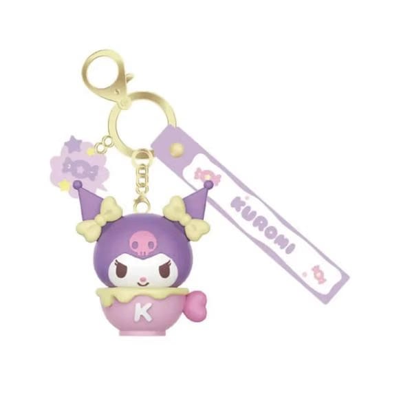 Langbowang Holly Box Sanrio Characters Snack Charm Vinyl Keychain - Kuromi