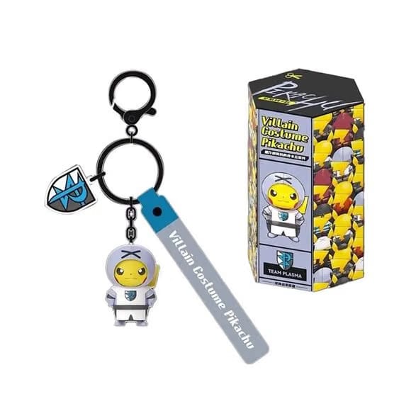 Langbowang Pokemon Villain Costume Pikachu Series Figure Keychain - Team Plasma