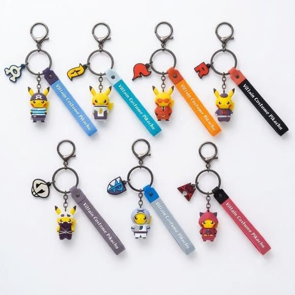 Langbowang Pokemon Villain Costume Pikachu Series Figure Keychain - Team Galactic