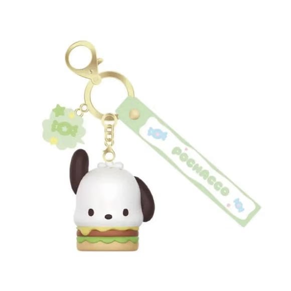 Langbowang Holly Box Sanrio Characters Snack Charm Vinyl Keychain - Pochacco