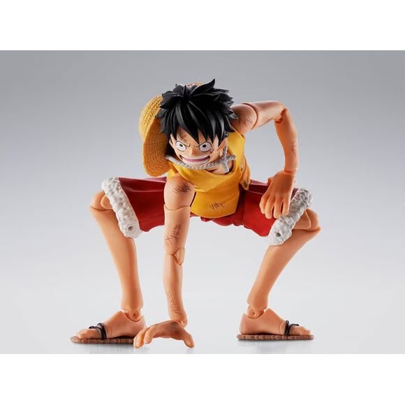 TAMASHII NATIONS Bandai Tamashii Nations One Piece S.H.Figuarts Monkey D. Luffy -Summit War of Marineford- Action Figure