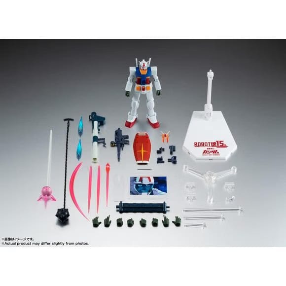 TAMASHII NATIONS Bandai SIDE MS Robot Spirits Gundam RX-78-2 15th Anniversary ver. ANIME Action Figure