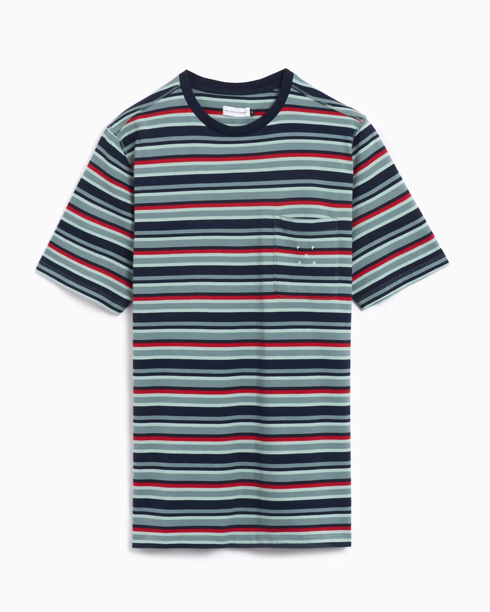 Pop Trading Company Camiseta Pop Trading Company Men's Striped Pocket T-Shirt para hombre