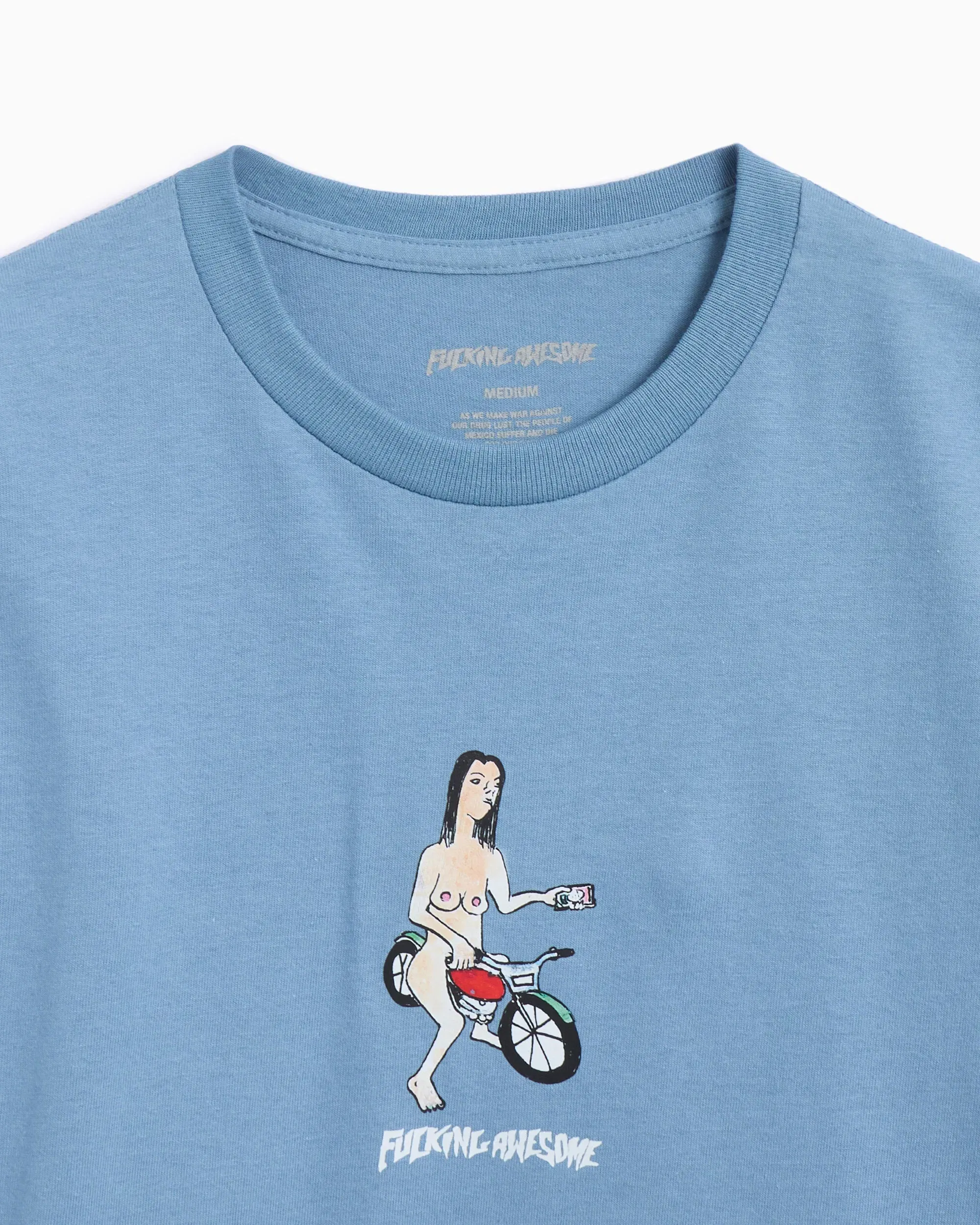 Fucking Awesome Camiseta Fucking Awesome Bike Girl Men's T-Shirt para hombre