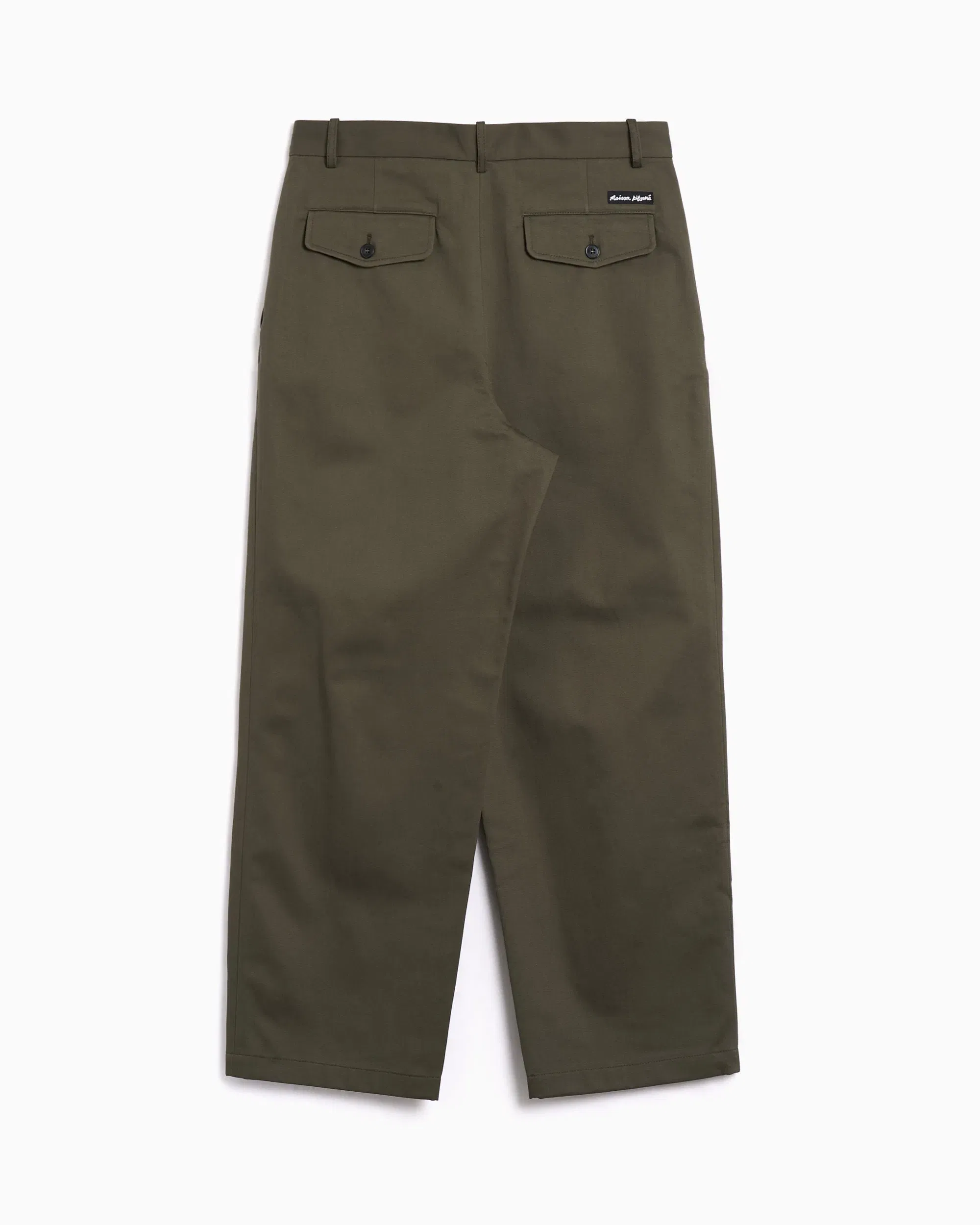 Maison Kitsuné Pantalones chinos Relaxed Maison Kitsuné Pleated para hombre