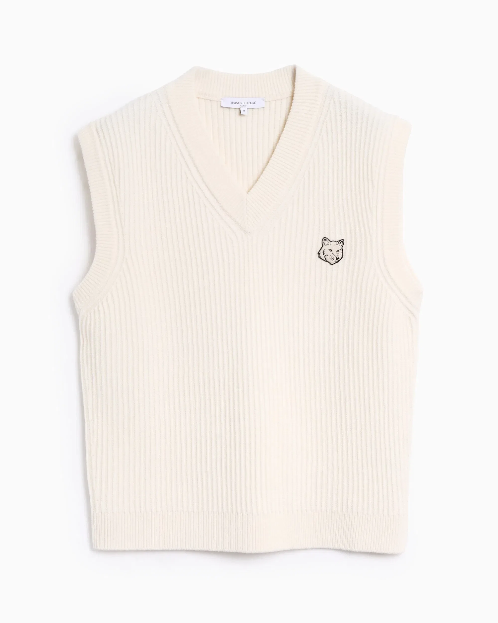 Maison Kitsuné Jersey con logo Ribbed Vest Maison Kitsuné Fox Head para hombre