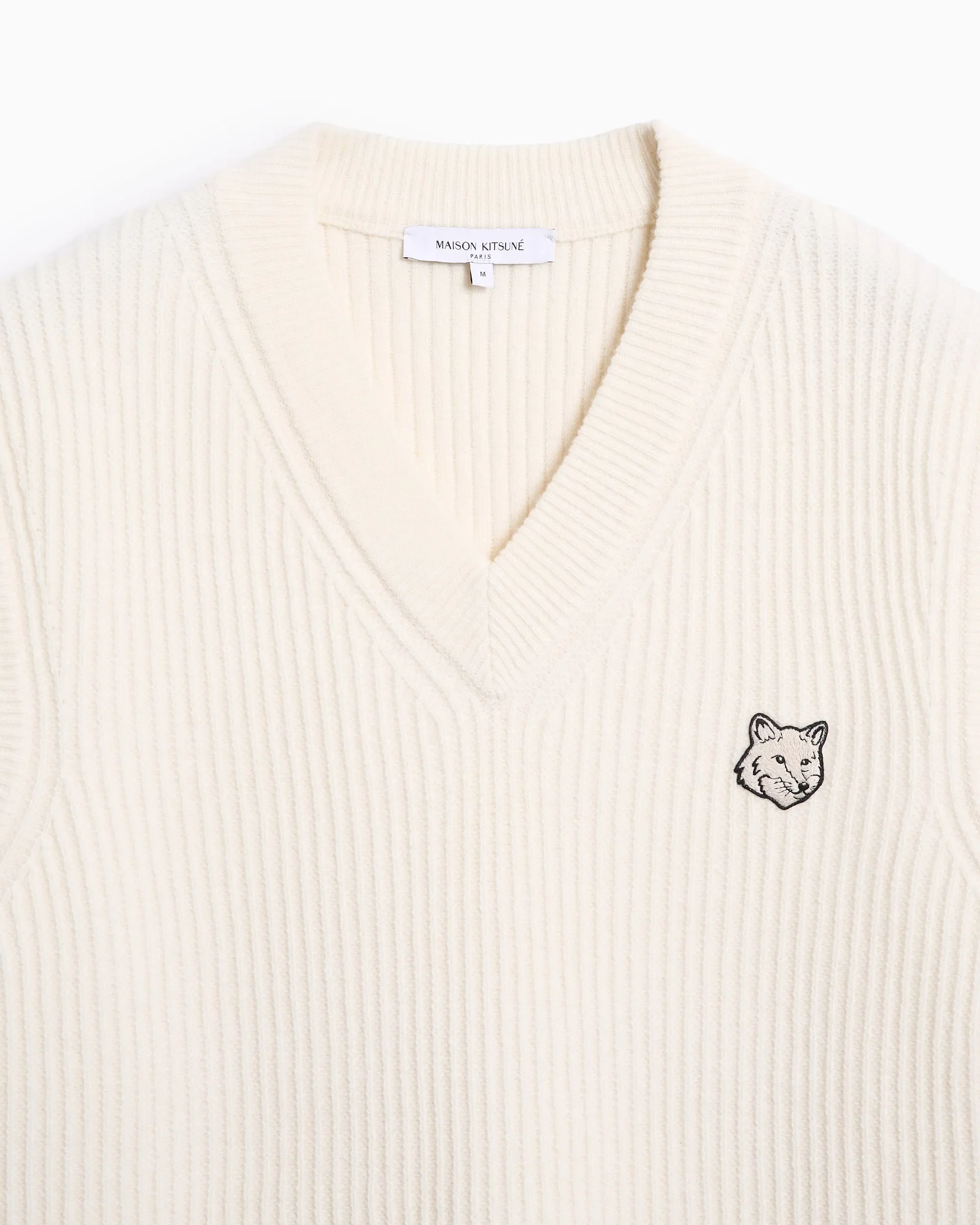 Maison Kitsuné Jersey con logo Ribbed Vest Maison Kitsuné Fox Head para hombre