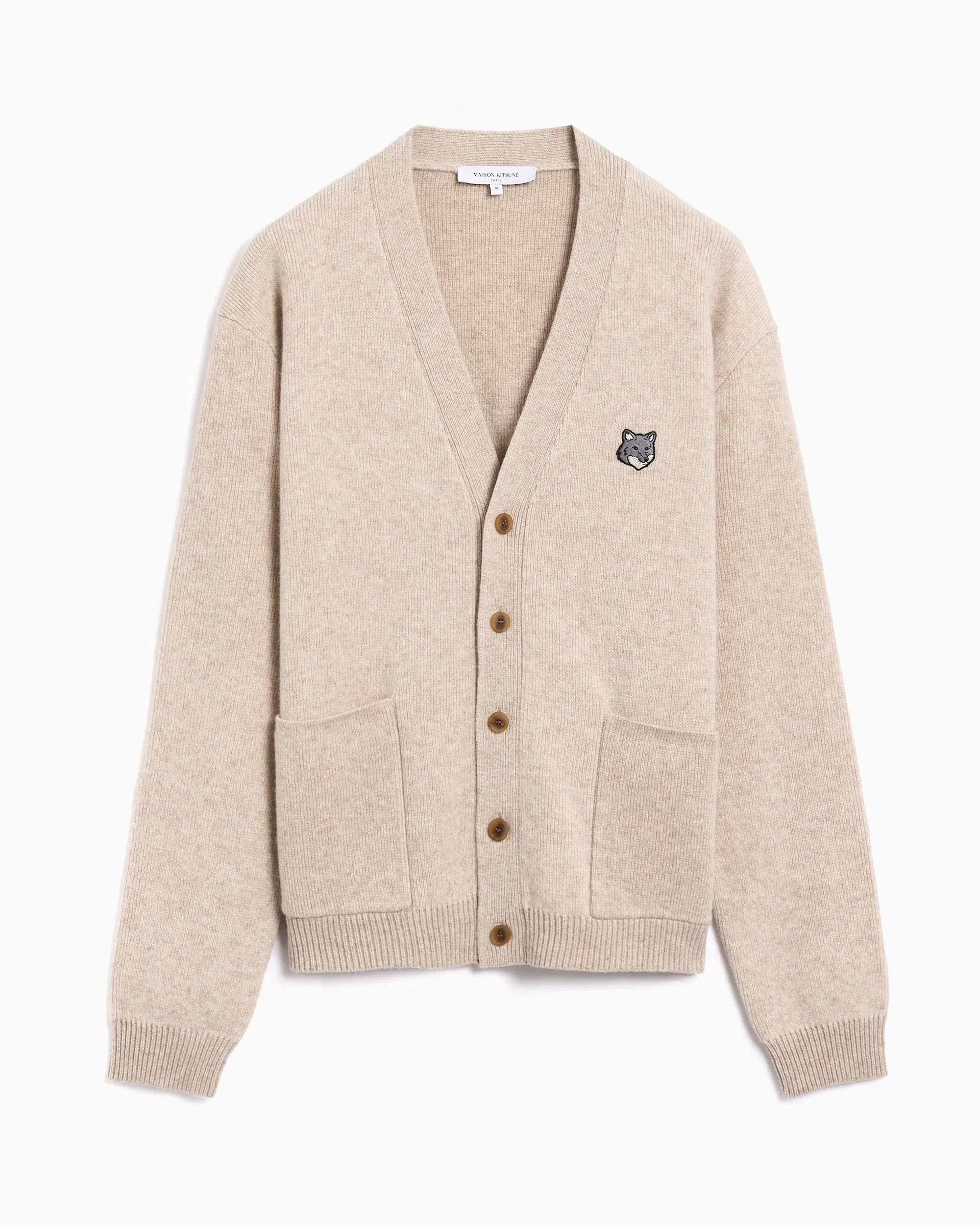 Maison Kitsuné Cardigan Relaxed Maison Kitsuné Fox Head para hombre
