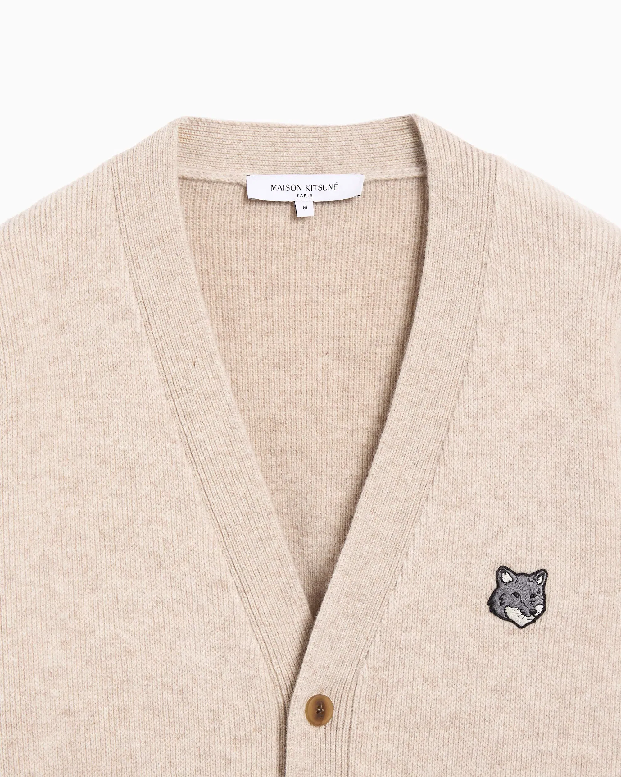 Maison Kitsuné Cardigan Relaxed Maison Kitsuné Fox Head para hombre